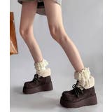 厚底ムートンブーツもこもこショートブーツ | SUNSHINE CLOSET | 詳細画像2 