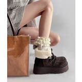 厚底ムートンブーツもこもこショートブーツ | SUNSHINE CLOSET | 詳細画像3 