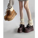 厚底ムートンブーツもこもこショートブーツ | SUNSHINE CLOSET | 詳細画像4 