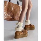 厚底ムートンブーツもこもこショートブーツ | SUNSHINE CLOSET | 詳細画像5 