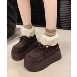 厚底ムートンブーツもこもこショートブーツ | SUNSHINE CLOSET | 詳細画像7 