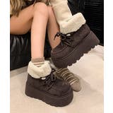 厚底ムートンブーツもこもこショートブーツ | SUNSHINE CLOSET | 詳細画像8 