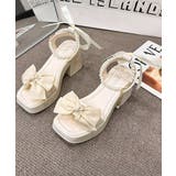 レディース 大人可愛い チャンキーヒールサンダル | SUNSHINE CLOSET | 詳細画像15 