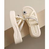 レディース ビジュー付きミュールサンダル疲れにくい お花モチーフサマーサンダル軽… | SUNSHINE CLOSET | 詳細画像18 
