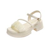 レディースチャンキーヒール夏靴 歩きやすい ベルトサンダル疲れにくい | SUNSHINE CLOSET | 詳細画像20 
