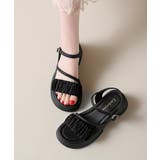 レディースチャンキーヒール夏靴 歩きやすい ベルトサンダル疲れにくい | SUNSHINE CLOSET | 詳細画像4 