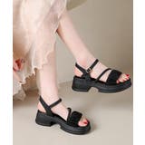 レディースチャンキーヒール夏靴 歩きやすい ベルトサンダル疲れにくい | SUNSHINE CLOSET | 詳細画像6 