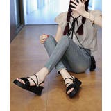 レディース ミュールサンダル 歩きやすいギャザーフリルサンダル | SUNSHINE CLOSET | 詳細画像10