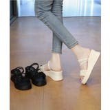 レディース ミュールサンダル 歩きやすいギャザーフリルサンダル | SUNSHINE CLOSET | 詳細画像14