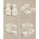 レディース ミュールサンダル 歩きやすいギャザーフリルサンダル | SUNSHINE CLOSET | 詳細画像18