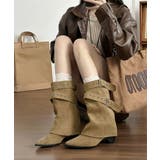レディースバックルベルトミドルブーツ Y2Kルーズブーツ 走れるカバーブーツ履き… | SUNSHINE CLOSET | 詳細画像16