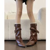 レディースバックルベルトミドルブーツ Y2Kルーズブーツ 走れるカバーブーツ履き… | SUNSHINE CLOSET | 詳細画像22