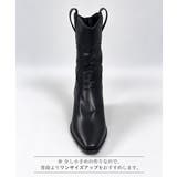 ヴィンテージライク合成皮革ミドル丈ブーツチャンキーヒーレディース 秋冬シューズ韓… | SUNSHINE CLOSET | 詳細画像14