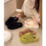 柔らかボア厚底フラットシューズ大人可愛い レディース秋冬室内履きスリッパ あった… | SUNSHINE CLOSET | 詳細画像12