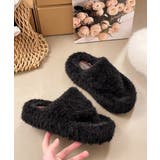 柔らかボア厚底フラットシューズ大人可愛い レディース秋冬室内履きスリッパ あった… | SUNSHINE CLOSET | 詳細画像16