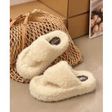 柔らかボア厚底フラットシューズ大人可愛い レディース秋冬室内履きスリッパ あった… | SUNSHINE CLOSET | 詳細画像18