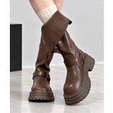 レディースヴィンテージ風折り返しブーツボリュームソール靴ラウンドトゥ 防寒シュー… | SUNSHINE CLOSET | 詳細画像15