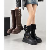 レディースヴィンテージ風折り返しブーツボリュームソール靴ラウンドトゥ 防寒シュー… | SUNSHINE CLOSET | 詳細画像19