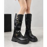レディースヴィンテージ風折り返しブーツボリュームソール靴ラウンドトゥ 防寒シュー… | SUNSHINE CLOSET | 詳細画像6
