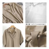 スキッパーシャツ シフォンシャツブラウス | ANGELCLOSET | 詳細画像15