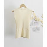 Vネックリブニットトップス サマーニット | SUNSHINE CLOSET | 詳細画像19 