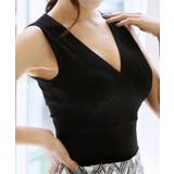 Vネックリブニットトップス サマーニット | SUNSHINE CLOSET | 詳細画像2 