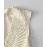 Vネックリブニットトップス サマーニット | SUNSHINE CLOSET | 詳細画像21 