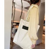 英字ロゴトートバッグa4縦型バッグ帆布鞄 | SUNSHINE CLOSET | 詳細画像10 