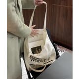 英字ロゴトートバッグa4縦型バッグ帆布鞄 | SUNSHINE CLOSET | 詳細画像12 