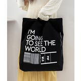 英字ロゴトートバッグa4縦型バッグ帆布鞄 | SUNSHINE CLOSET | 詳細画像6 