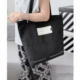 英字ロゴトートバッグa4縦型バッグ帆布鞄 | SUNSHINE CLOSET | 詳細画像9 