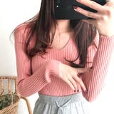 タイト リブニット vネック きれいめ | SUNSHINE CLOSET | 詳細画像13