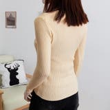 タイト リブニット vネック きれいめ | SUNSHINE CLOSET | 詳細画像18