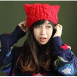 レディース ニット帽 猫耳帽子 | SUNSHINE CLOSET | 詳細画像6 