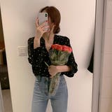 ハート柄 シャツブラウス レディースVネック | SUNSHINE CLOSET | 詳細画像8 