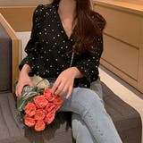 ハート柄 シャツブラウス レディースVネック | SUNSHINE CLOSET | 詳細画像9 