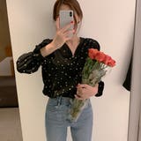 ハート柄 シャツブラウス レディースVネック | SUNSHINE CLOSET | 詳細画像10 