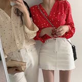 ハート柄 シャツブラウス レディースVネック | SUNSHINE CLOSET | 詳細画像13 