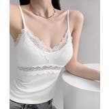 レースキャミソール カップ付きブラトップ | ANGELCLOSET | 詳細画像1