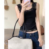 レースタンクトップ リブインナー 薄手 | SUNSHINE CLOSET | 詳細画像3 