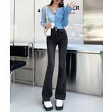 セミフレアデニムパンツ 美脚おしゃれ | SUNSHINE CLOSET | 詳細画像4