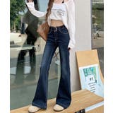 セミフレアデニムパンツ レディース 美脚 | SUNSHINE CLOSET | 詳細画像6 