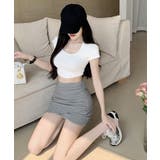細見えミニスカート 韓国風 ラップスカート | SUNSHINE CLOSET | 詳細画像11