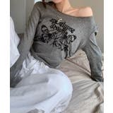 ヘソ出しロゴtシャツ 長袖 オルチャン | ANGELCLOSET | 詳細画像6