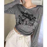 ヘソ出しロゴtシャツ 長袖 オルチャン | ANGELCLOSET | 詳細画像7