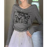 ヘソ出しロゴtシャツ 長袖 オルチャン | ANGELCLOSET | 詳細画像9