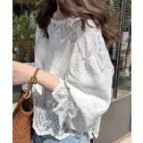 レース透かし袖ボリュームブラウス 春夏 | SUNSHINE CLOSET | 詳細画像1 