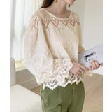 レース透かし袖ボリュームブラウス 春夏 | SUNSHINE CLOSET | 詳細画像10 