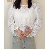 レース透かし袖ボリュームブラウス 春夏 | SUNSHINE CLOSET | 詳細画像13 