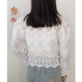 レース透かし袖ボリュームブラウス 春夏 | SUNSHINE CLOSET | 詳細画像15 